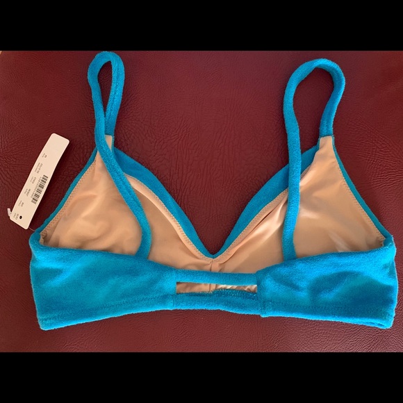 True Blue J.CREW Terry Bikini Top M - Picture 4 of 4